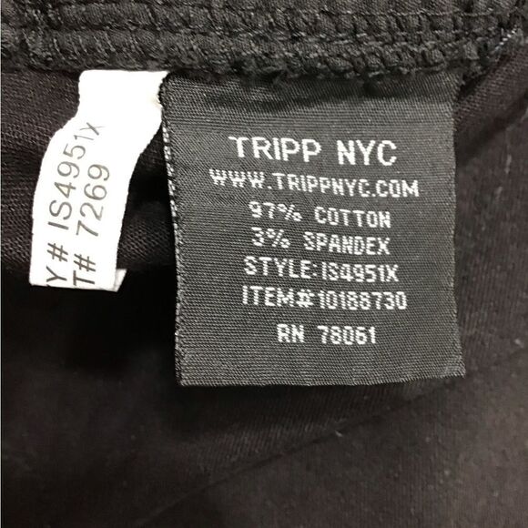 Tripp NYC Daang Goodman Plus Black Distressed Denim Jeans Size 28 - Picture 8 of 13